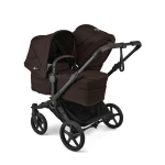 Bugaboo Donkey 6 Duo wózek wielofunkcyjny 2w1 | Black-Cocoa Brown