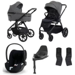 Espiro Yoga zestaw  4w1 + Cybex Cloud T + Base T | 117 Grey Zen