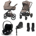 Espiro Miloo 2.0 zestaw 4w1 + Cybex Cloud T + Base T | 309 Tasty Cappuccino