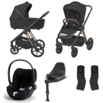 Espiro Miloo 2.0 zestaw 4w1 + Cybex Cloud T + Base T | 310 Diamond Black