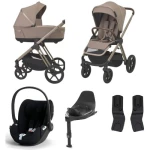 Espiro Miloo 2.0 zestaw 4w1 + Cybex Cloud T + Base T | 319 Perfect Beige