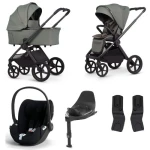 Venicci Upline 3 zestaw 4w1 + Cybex Cloud T + Base T | Aloe