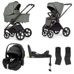 Venicci Upline 3 zestaw 4w1 + Maxi Cosi Pebble Pro 2 + Familyfix 360 Pro | Aloe