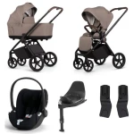Venicci Claro 2 + Cybex Cloud T + Base T | Almond