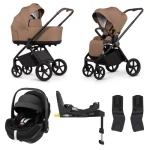 Venicci Claro 2 + Maxi Cosi Pebble Pro 2 + Familyfix 360 Pro | Caramel