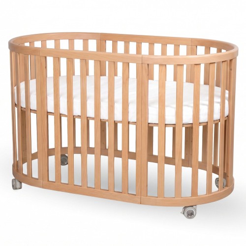Przejdź do produktu Espiro Oasis drewniane łóżeczko dziecięce | 11 Light Wood
