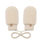 Zaffiro Rękawiczki dziecięce wełniane Sierra 0-12m | Beige