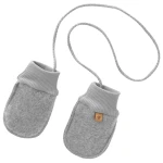 Zaffiro Rękawiczki dziecięce wełniane Sierra 0-12m | Grey