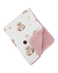 EKO Kołderka dziecięca dwustronna 75x100 cm Bambus + Bouclé PIESKI